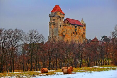 Middle ages knight's castle hdr image