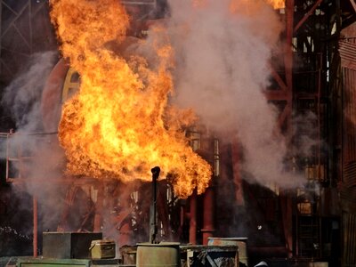 Blaze burning danger