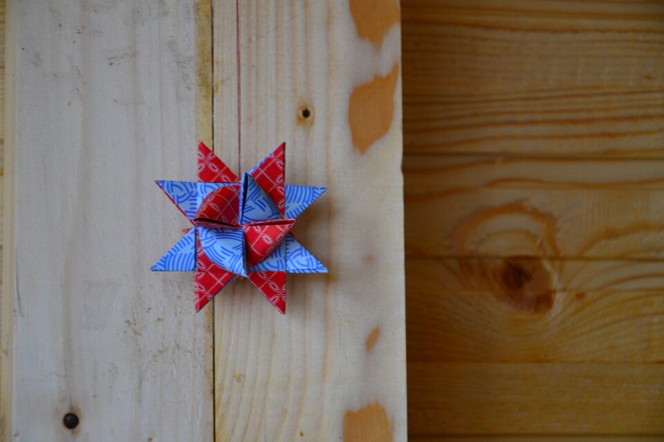 Star poinsettia christmas decoration