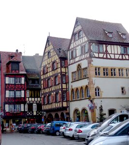 Historic center colmar truss photo