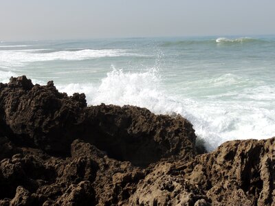 Ocean rocks wave photo