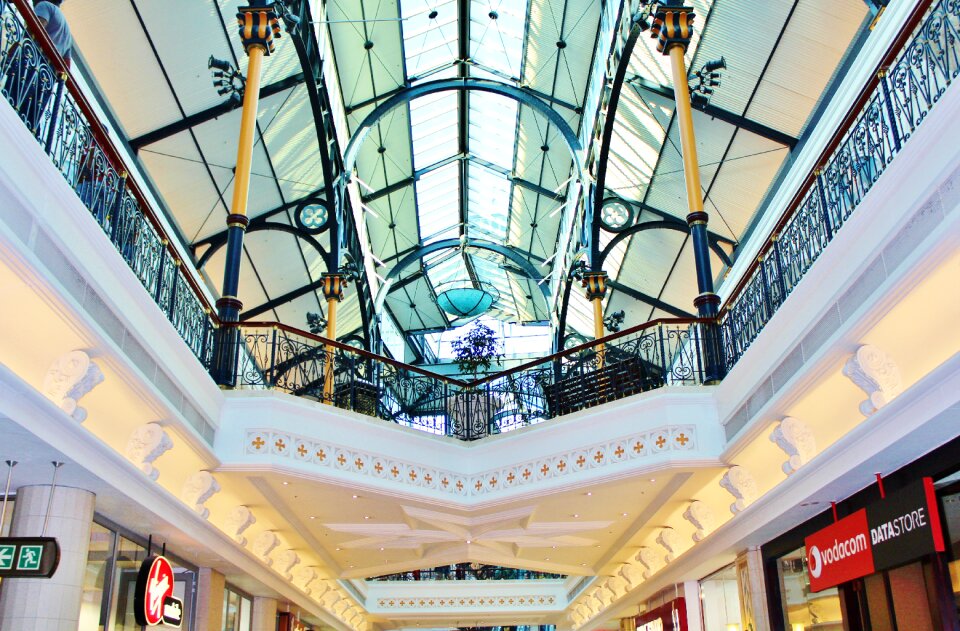 Shopping roof construction architecture