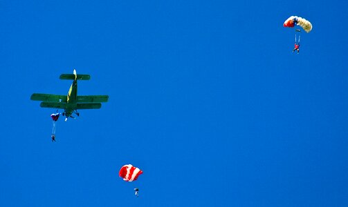 Extreme sports parachutist competition