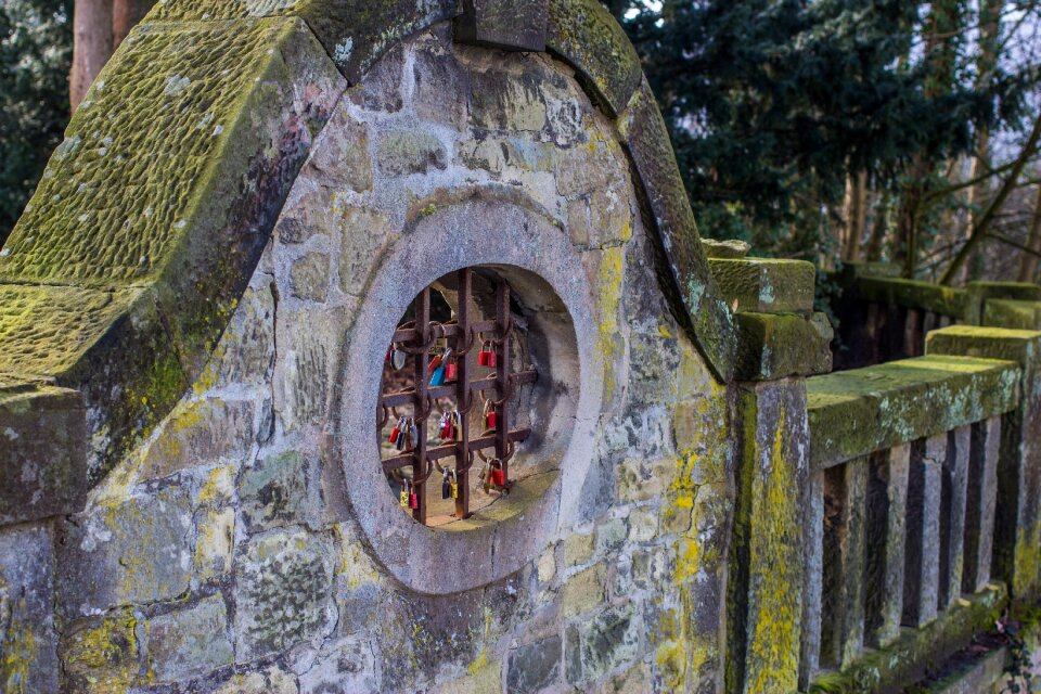 Romantic love castle padlock