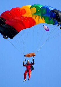 Extreme sports parachutist competition