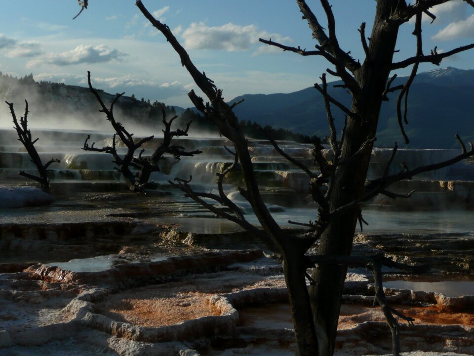 Thermal mineral deposit geological formation
