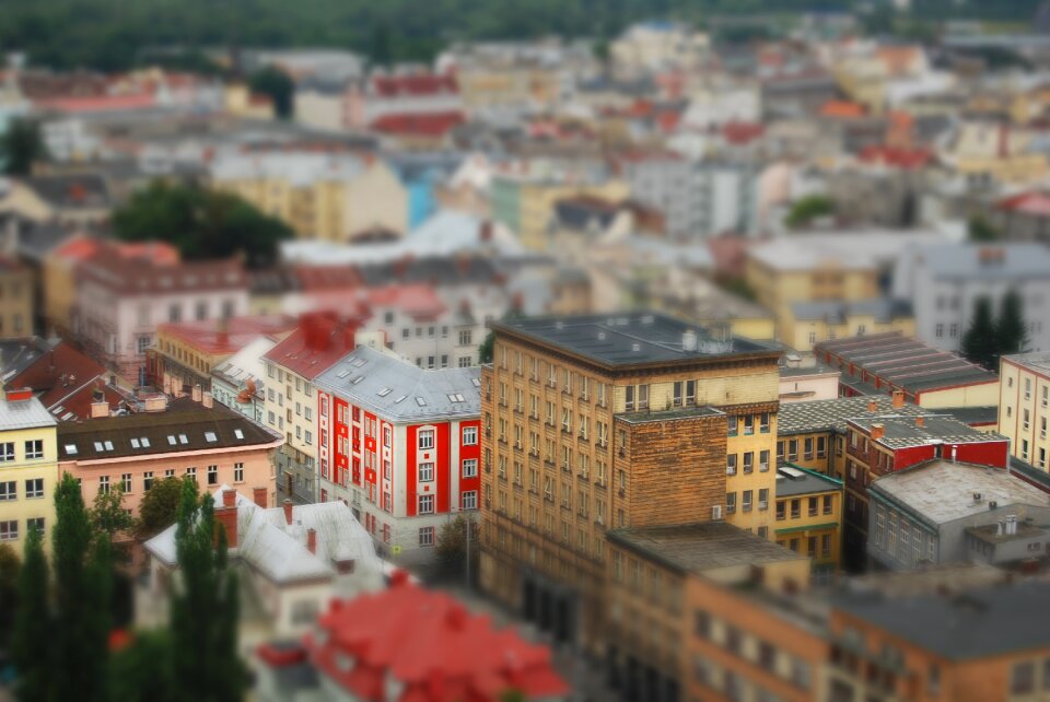 City monument old town