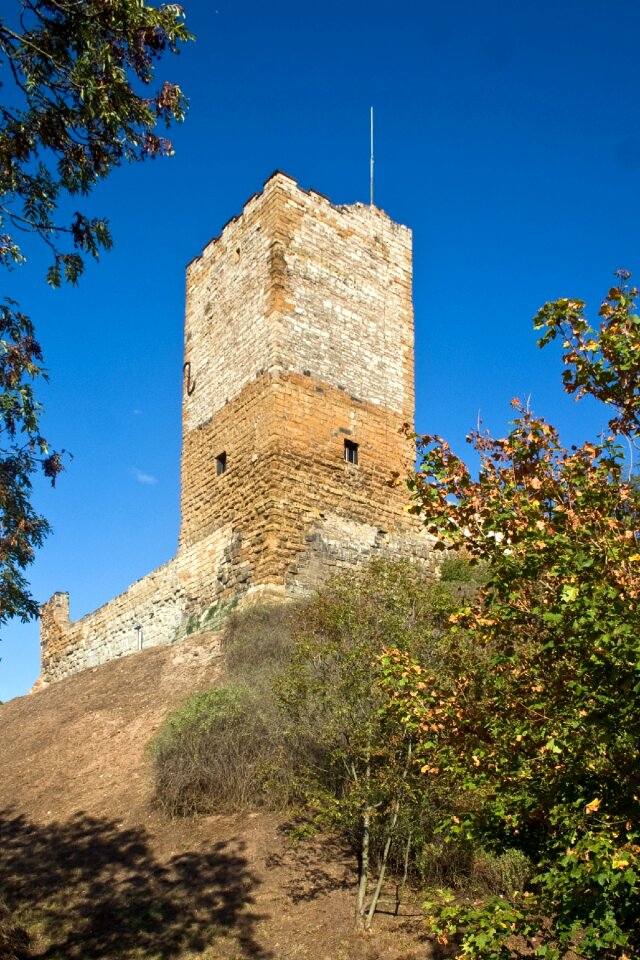 Thuringian forest castle ruins the three same