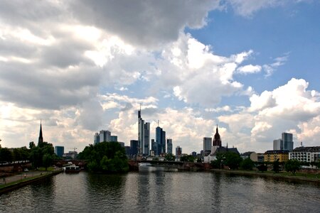 River town center frankfurt am main germany