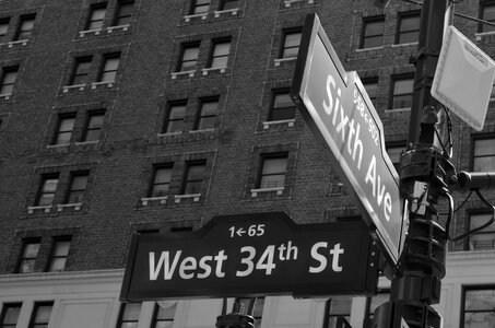 Street new york street sign photo