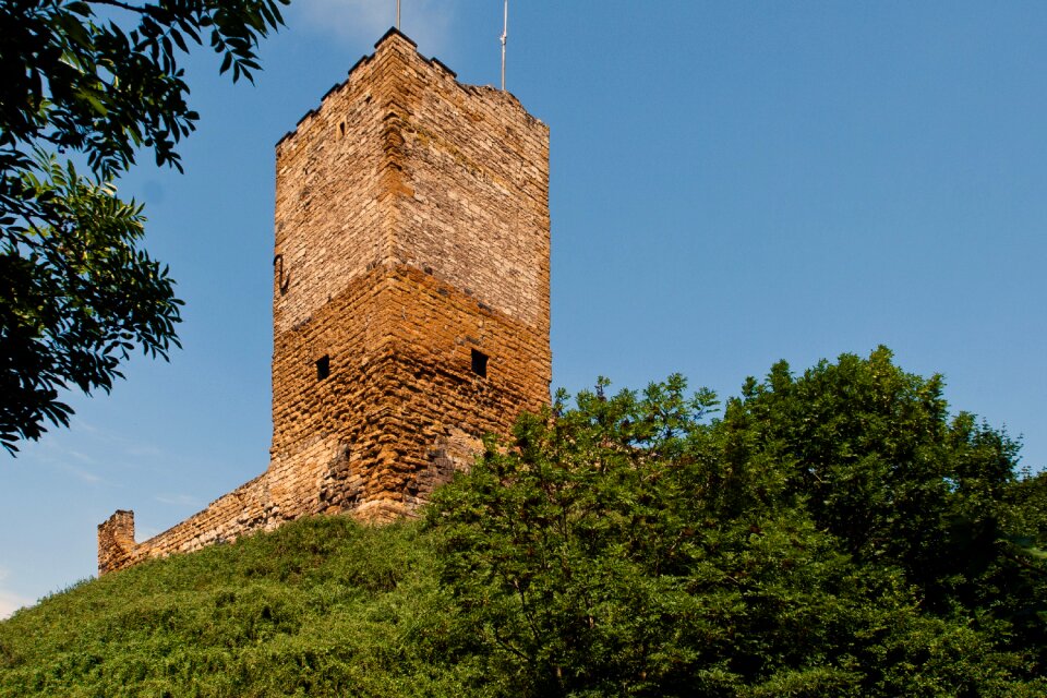 Thuringian forest castle ruins the three same