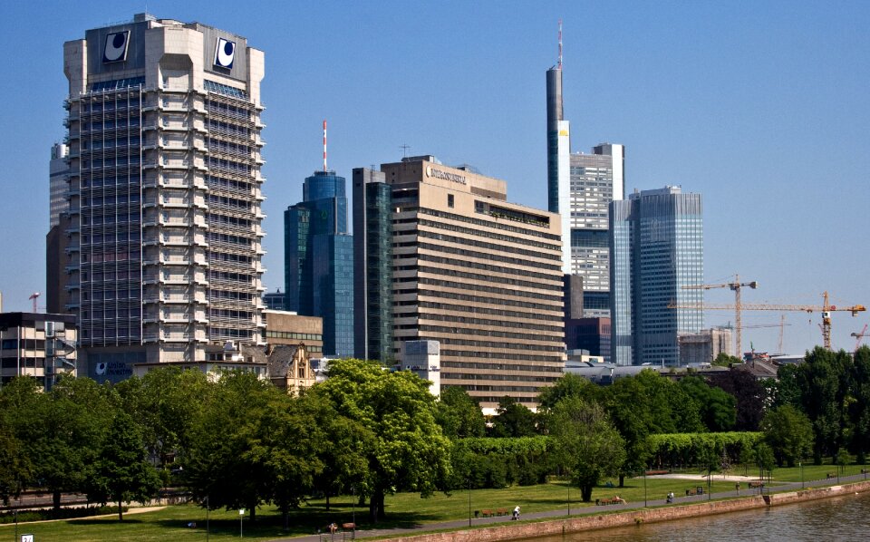 River town center frankfurt am main germany