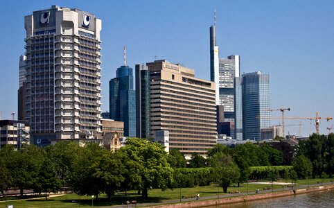 River town center frankfurt am main germany