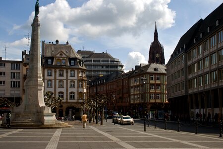 Town center frankfurt am main germany monument