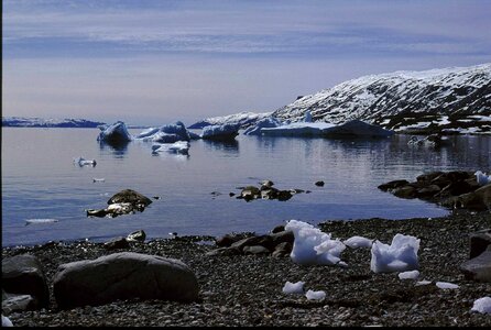 Midnight bay iceberg photo