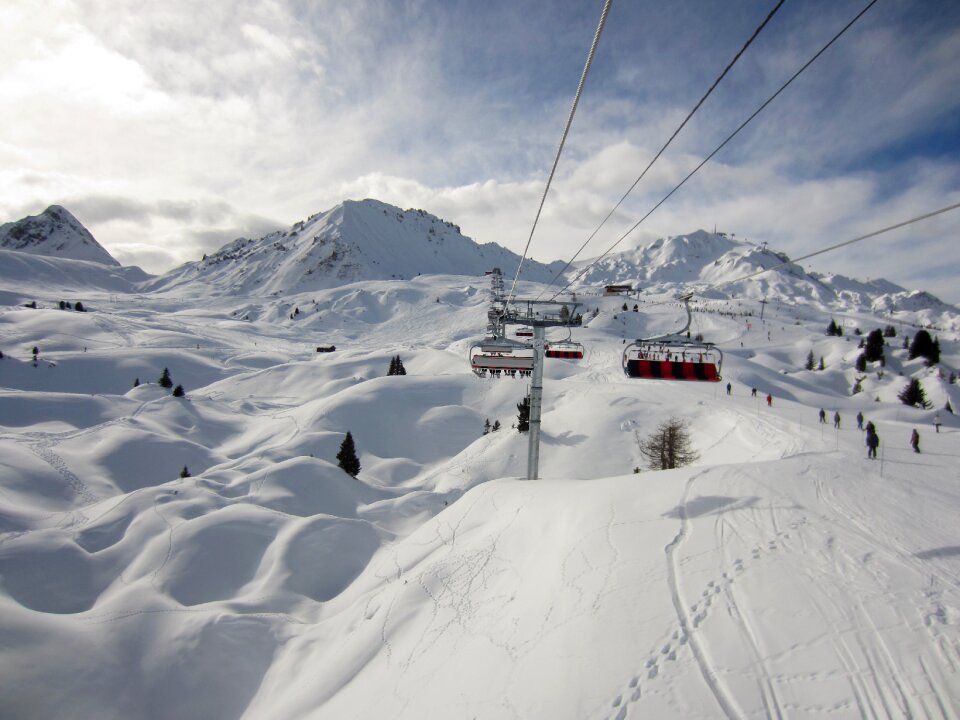 Mountains alpine wintry