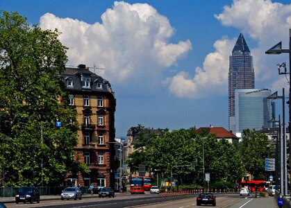 Town center frankfurt am main germany messeturm