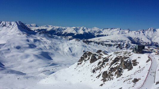 Alpine landscape snow