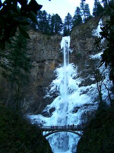Multnomah falls multnomah icy waterfall