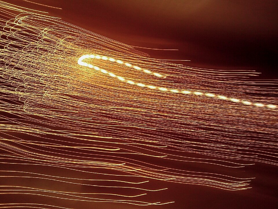 Warm light golden light abstraction