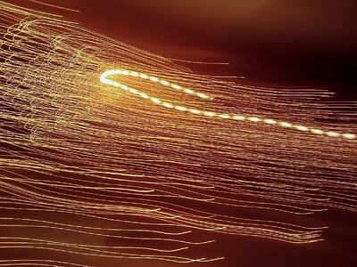 Warm light golden light abstraction