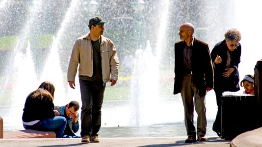 Fountain human water games