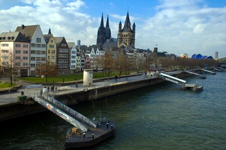 Historic center rhine bank