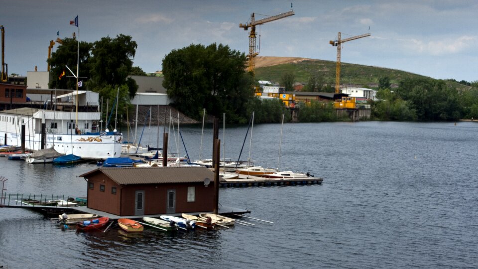 Mannheim old rhine boat house