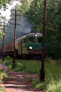 Exit locomotive railway