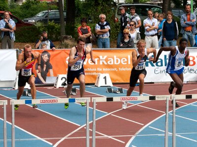 Athletics sport hurdles