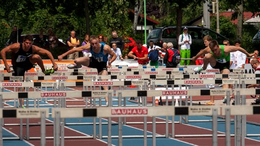 Athletics sport hurdles