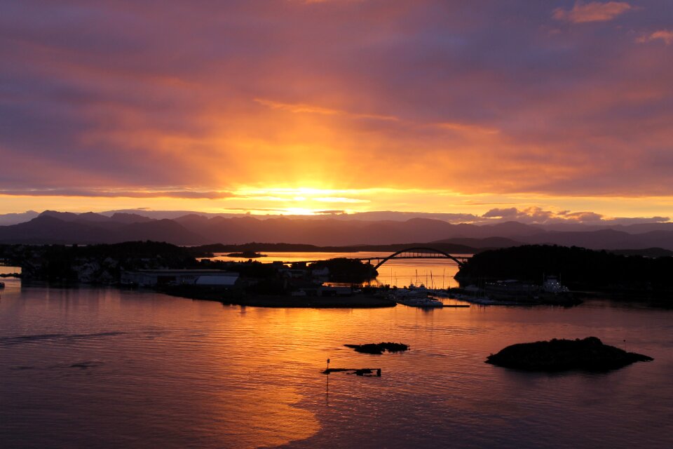 Sunrise norway pier
