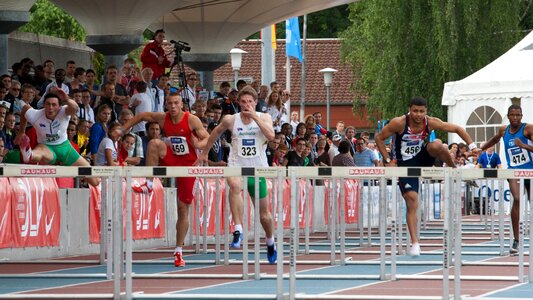 Athletics sport hurdles