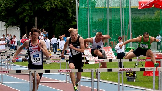 Athletics sport hurdles