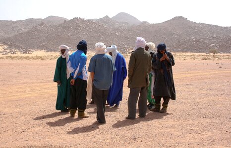 Tuareg desert meeting photo