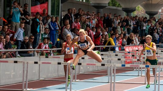 Athletics sport hurdles