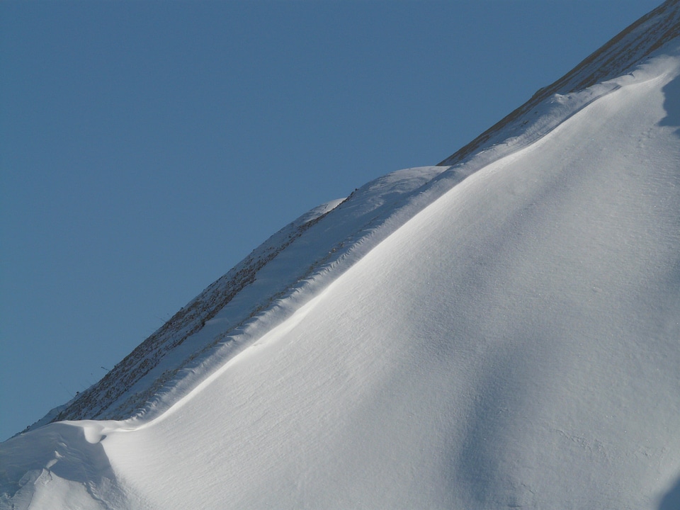 Steep climb alpine