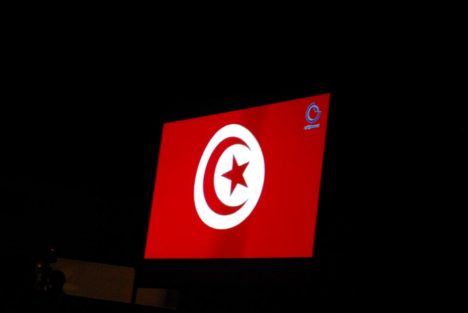 Flag tunisian africa