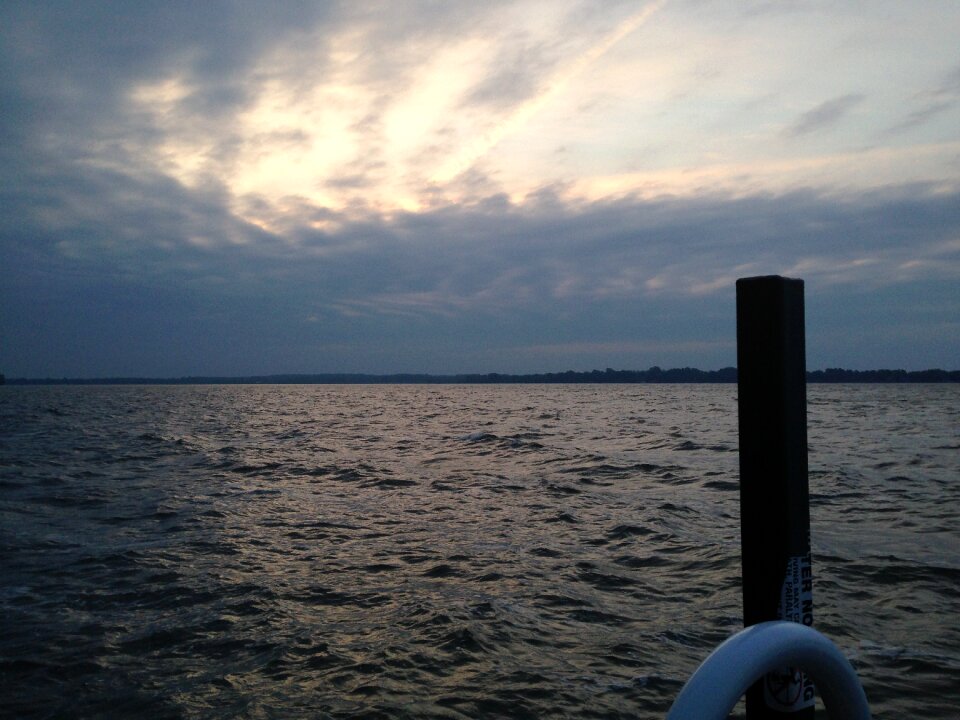 Lake sky calm