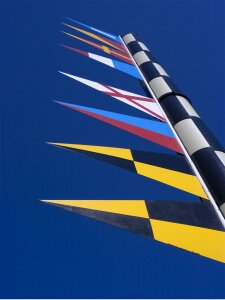 Maritime flags port vell