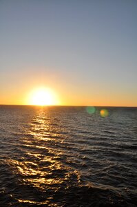 Sunset evening sea photo