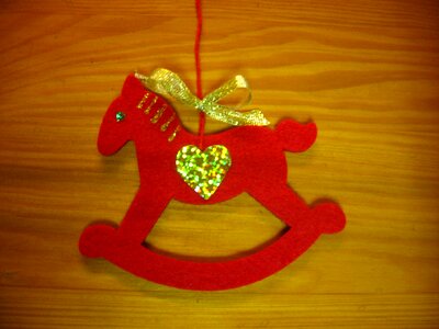 Ornament christmas tree heart