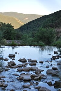 Nature high mountains river