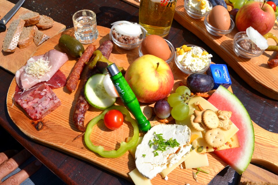 Delicious meal buschenschank