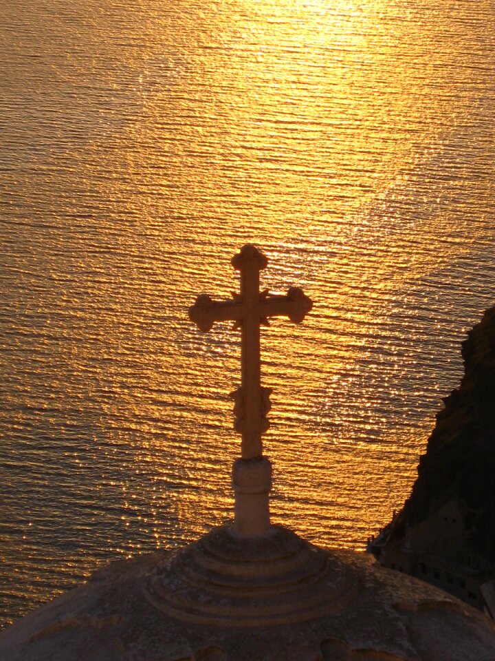 Sunset mood church