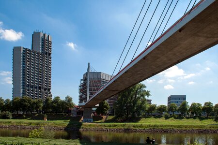 Mannheim bridge suspension bridge photo