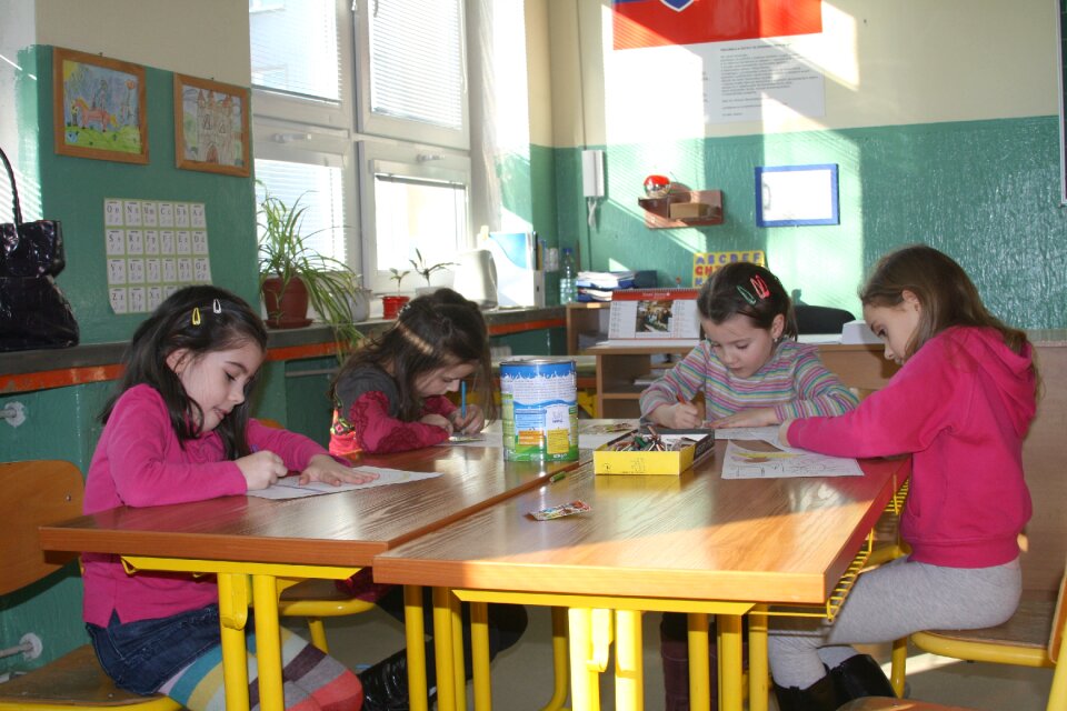 School the pupil drawing
