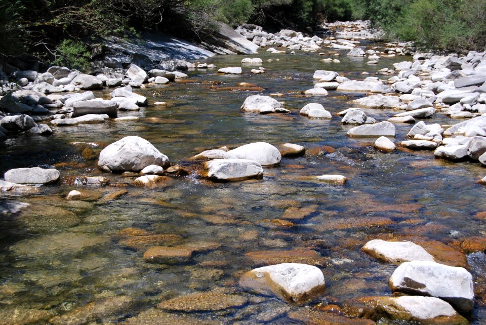 Nature high mountains river photo