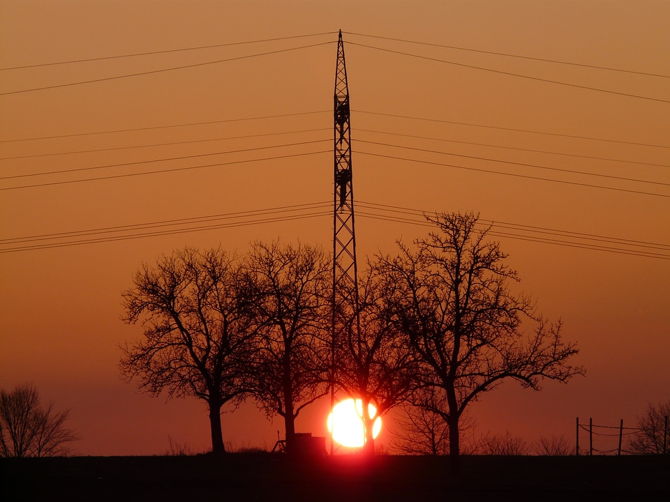 Abendstimmung sky glow photo