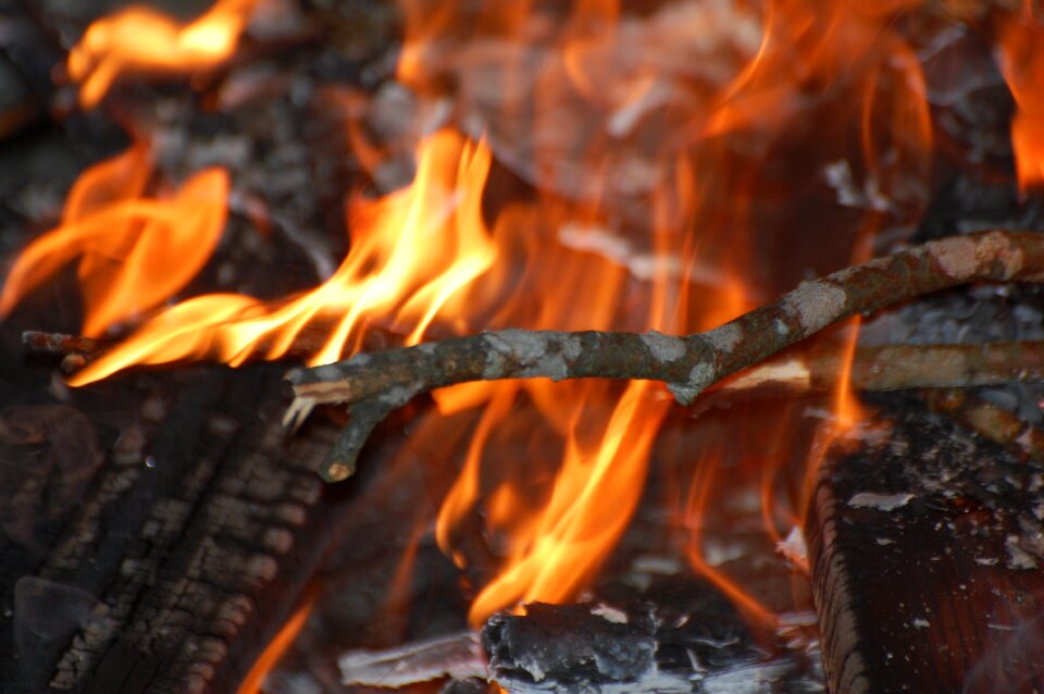 Light a bonfire heat summer